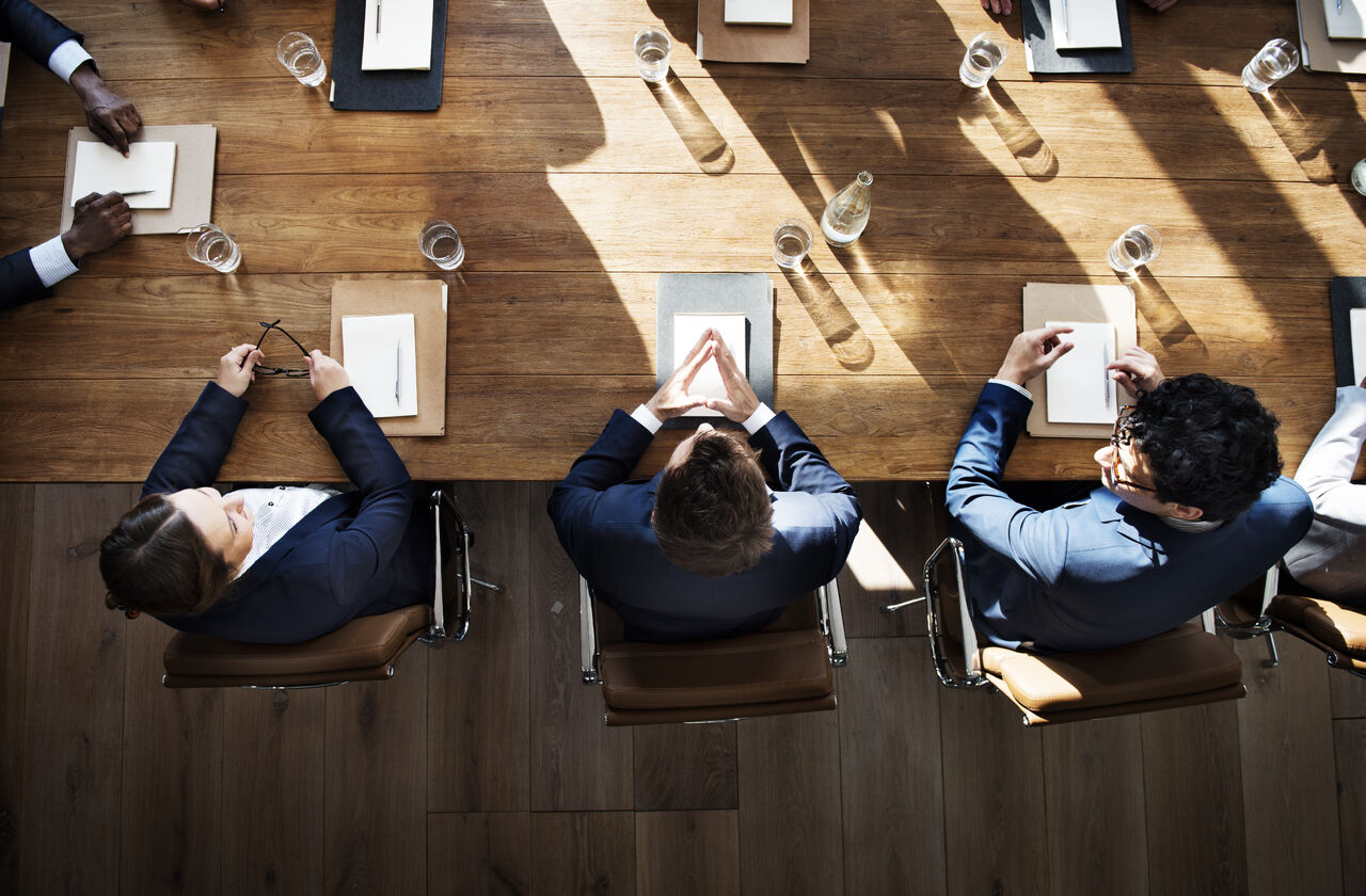 Committee discussing a project