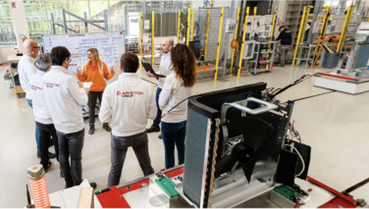 Group of colleagues in a factory
