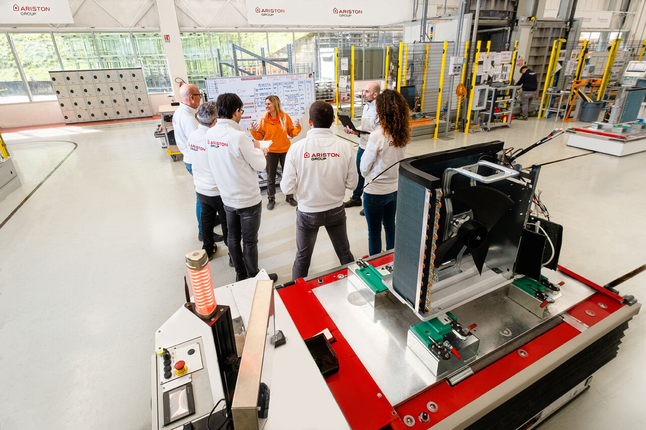 Employees in a plant